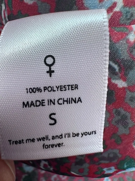 Selkie Floral Puff Sleeve Mini Dress Lightweight Romantic Cottagecore - Picture 5 of 8